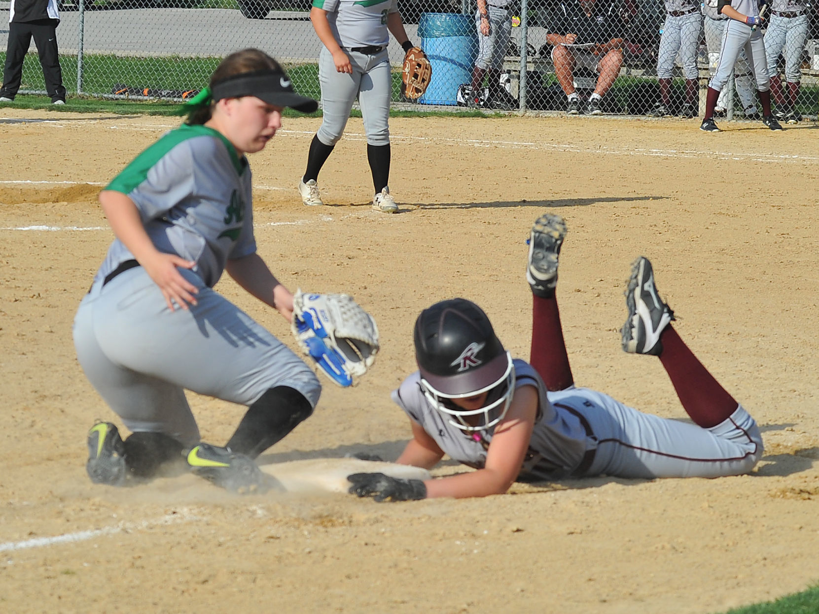 Rockridge at Alleman softball